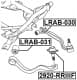 LRAB-031 Febest Сайлентблок рычага для Land Rover Range Rover