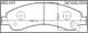 3001F1F Febest Тормозные колодки