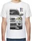 Футболка мужская Avtolife BMW X5 E70 Stock White белая принт спереди и сзади