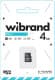 Карта памяти Wibrand microSDHC 4 ГБ