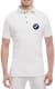 Футболка чоловіча Globuspioner поло BMW Retro Logo біла принт спереду