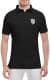 Футболка чоловіча Globuspioner поло Porsche Stuttgart чорна принт спереду