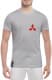 Футболка мужская Globuspioner классическая Mitsubishi Mini Sign v2 серый спереди