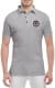 Футболка чоловіча Globuspioner поло Mini Cooper Red Flag сіра принт спереду