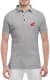 Футболка чоловіча Globuspioner поло Honda Bike сіра принт спереду