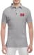 Футболка чоловіча Globuspioner поло Mini Cooper Big Logo Red сіра принт спереду