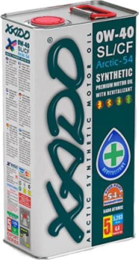 Xado Atomic Arctic-54 SL/CF 0W-40 (5 л) моторна олива