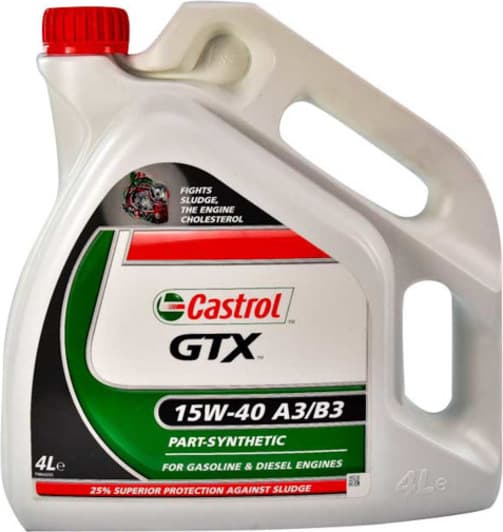 Castrol GTX A3/B3 15W-40 (4 л) моторное масло