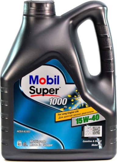 Mobil Super 1000 X1 15W-40 (4 л) моторна олива