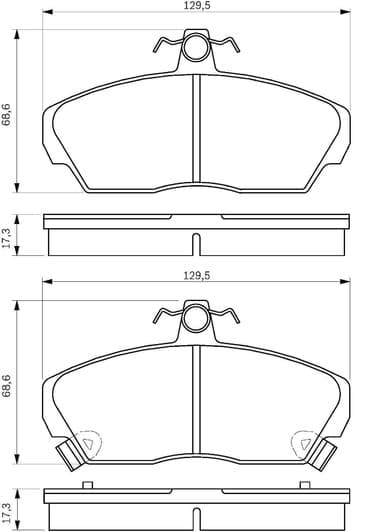 0 986 424 214 Bosch Тормозные колодки