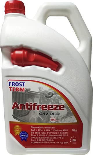 FrostTerm G12 красный -40 °C, 5 л (5ftg12) готовый антифриз
