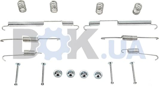 1 987 475 241 Bosch Монтажный комплект барабанных тормозных колодок