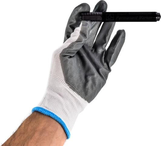 Рукавички робочі Дорожная Карта синтетичні з покриттям ПВХ білі