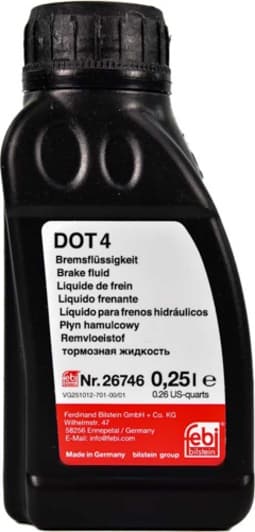 Гальмівна рідина Febi Bremsflussigkeit DOT 4 пластик