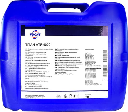 Fuchs Titan ATF 4000 (20 л) трансмісійна олива