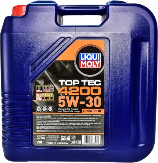Liqui Moly Top Tec 4200 5W-30 (20 л) моторное масло