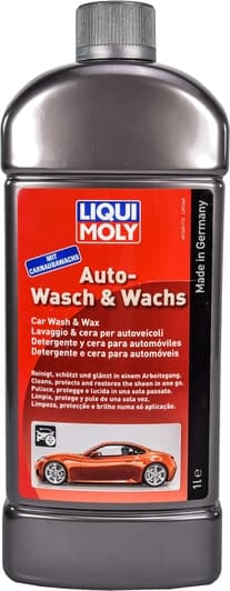 Автошампунь-полироль концентрат Liqui Moly Auto-Wasch & Wachs с воском (1 л)