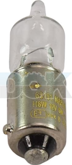 Автолампа Narva H6W BAX9s 6 W прозора 68161