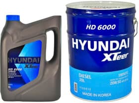 Моторное масло Hyundai XTeer HD 6000 20W-50 синтетическое Моторное масло Hyundai XTeer HD 6000 20W-50 синтетическое