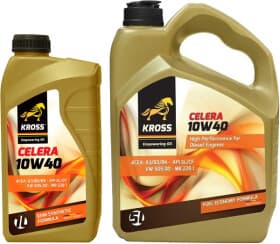 Моторное масло KROSS Celera 10W-40 полусинтетическое Моторное масло KROSS Celera 10W-40 полусинтетическое