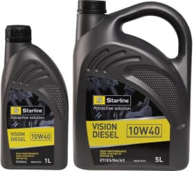 Моторна олива Starline Vision Diesel 10W-40 напівсинтетична Моторна олива Starline Vision Diesel 10W-40 напівсинтетична