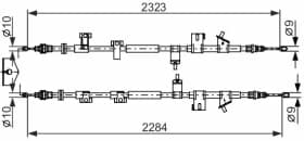 Трос ручного гальма Трос ручного гальма