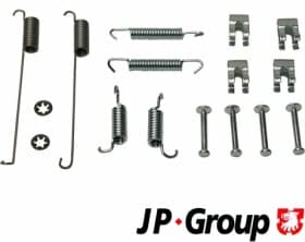 Монтажный комплект барабанных тормозных колодок Монтажный комплект барабанных тормозных колодок