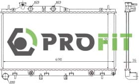 Радіатор охолодження двигуна Радіатор охолодження двигуна