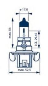Автолампа Narva H13 P26.4t 55 W 60 W прозрачная 48092 Автолампа Narva H13 P26.4t 55 W 60 W прозрачная 48092