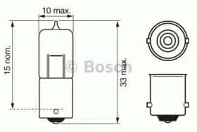 Автолампа Bosch H5W BA9s 5 W прозрачная 1987302231 Автолампа Bosch H5W BA9s 5 W прозрачная 1987302231