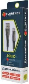 Кабель Florence Solid FL-2206-KM USB - Micro USB 1 м Кабель Florence Solid FL-2206-KM USB - Micro USB 1 м