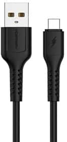 Кабель Denmen D42T DM-D42T-BK USB - type-C 1 м Кабель Denmen D42T DM-D42T-BK USB - type-C 1 м