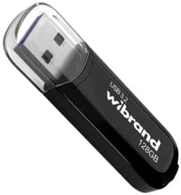 Флешка Wibrand Marten Black 128 ГБ Флешка Wibrand Marten Black 128 ГБ