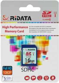 Карта пам’яті RiDATA SDHC 16 ГБ Карта пам’яті RiDATA SDHC 16 ГБ