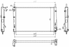 Радиатор охлаждения двигателя Радиатор охлаждения двигателя