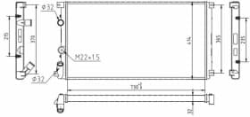 Радіатор охолодження двигуна Радіатор охолодження двигуна
