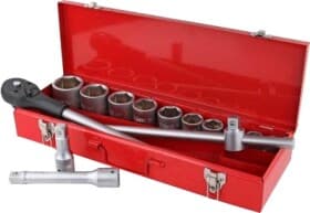 Набор торцевых головок и комплектующих Haisser 75587 3/4" (14 пр.) Набор торцевых головок и комплектующих Haisser 75587 3/4" (14 пр.)