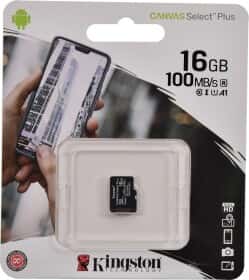 Карта пам’яті Kingston Canvas Select Plus microSDHC 16 ГБ Карта пам’яті Kingston Canvas Select Plus microSDHC 16 ГБ