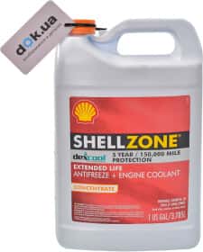 Концентрат антифризу Shell Shell Zone Dex-Cool Extended Life G12 червоний Концентрат антифризу Shell Shell Zone Dex-Cool Extended Life G12 червоний