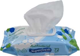 Салфетки Superfresh Antibacterial wipes1 72 шт Салфетки Superfresh Antibacterial wipes1 72 шт