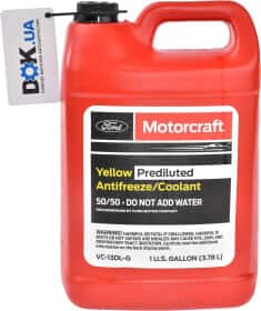 Готовый антифриз Ford Prediluted Antifreeze/Coolant желтый -37 °C Готовый антифриз Ford Prediluted Antifreeze/Coolant желтый -37 °C