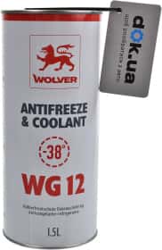 Готовий антифриз Wolver Antifreeze & Coolant WG12 G12 червоний -38 °C Готовий антифриз Wolver Antifreeze & Coolant WG12 G12 червоний -38 °C