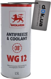 Готовый антифриз Wolver Antifreeze & Coolant WG12 G12 красный -38 °C Готовый антифриз Wolver Antifreeze & Coolant WG12 G12 красный -38 °C