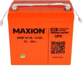 Акумулятор для ДБЖ Maxion MXBPOT6012GEL 60 Аг 12 В Акумулятор для ДБЖ Maxion MXBPOT6012GEL 60 Аг 12 В