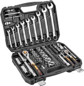 Набор инструментов Neo Tools 10-059 1/2", 1/4" 82 ед. Набор инструментов Neo Tools 10-059 1/2", 1/4" 82 ед.