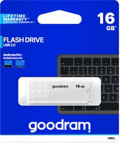 Флешка Goodram UME2 White 16 ГБ Флешка Goodram UME2 White 16 ГБ