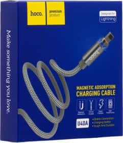 Кабель Hoco U40A U40ALIGHTNINGMETALGRAY USB - Apple Lightning 1 м Кабель Hoco U40A U40ALIGHTNINGMETALGRAY USB - Apple Lightning 1 м