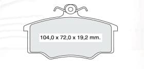 Гальмівні колодки Гальмівні колодки