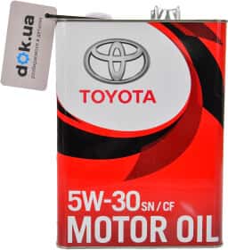 Моторное масло Toyota Motor Oil SN/CF 5W-30 синтетическое Моторное масло Toyota Motor Oil SN/CF 5W-30 синтетическое