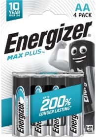 Батарейка Energizer Max Plus LR6MP AA (пальчикова) 1,5 V 4 шт Батарейка Energizer Max Plus LR6MP AA (пальчикова) 1,5 V 4 шт